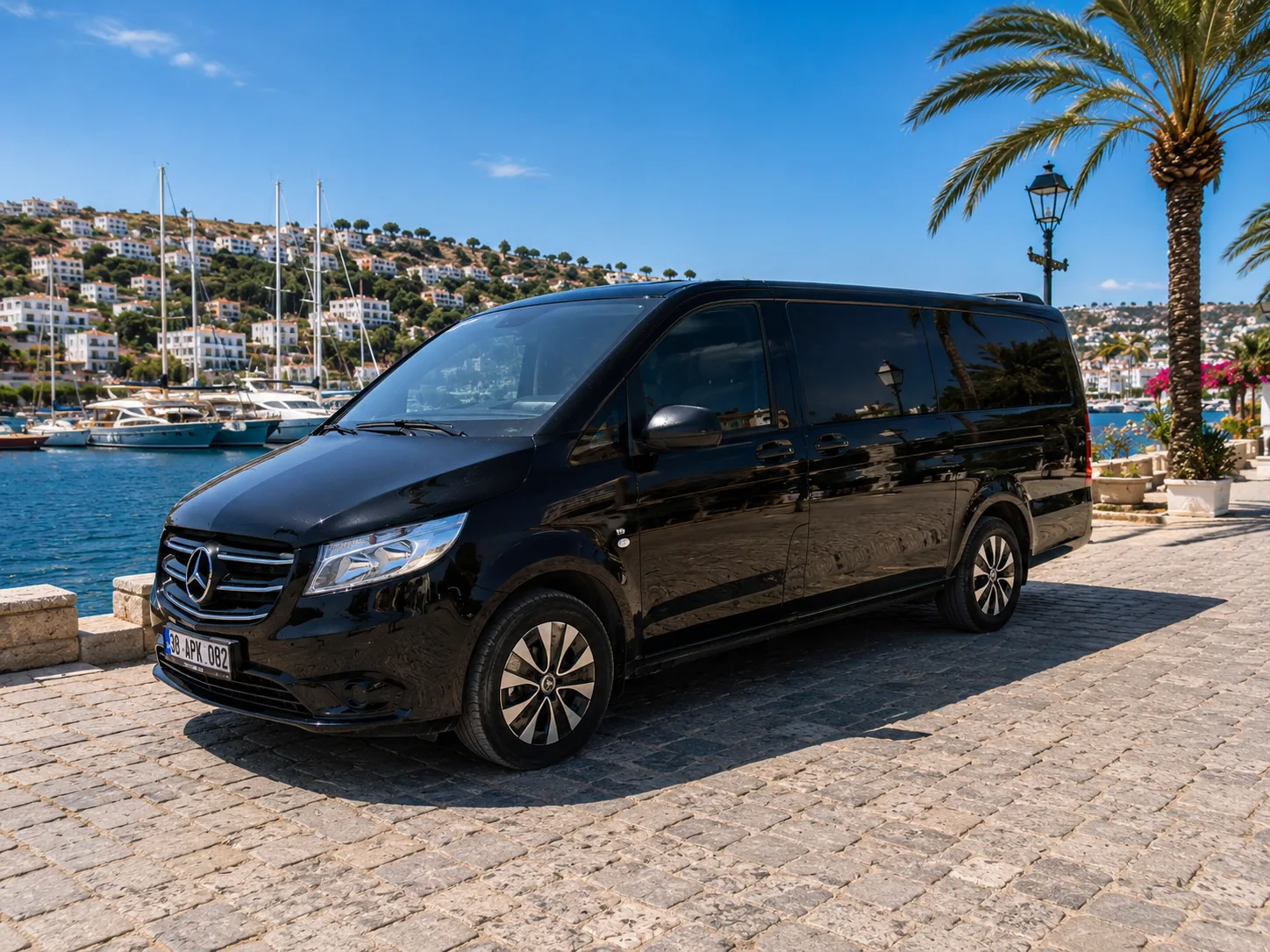 Vito luxury van at marina